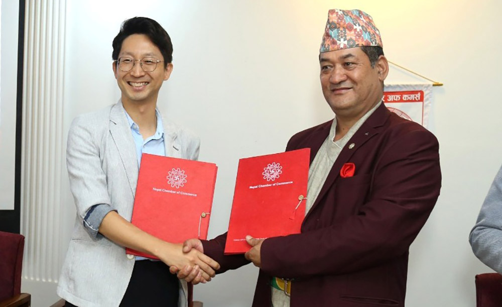 नेपाल चेम्बर र कोरियाको ब्रिज इन्टरनेशनलबीच सहकार्यको सम्झौता