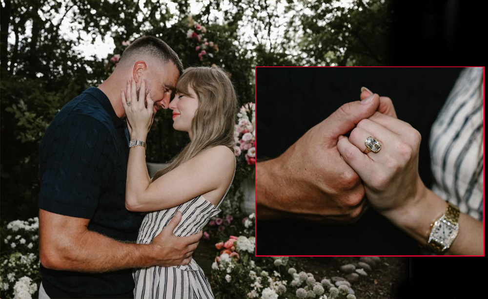 टेलर स्विफ्टले गरिन् ट्राभिस केल्सेसँग इन्गेजमेन्ट