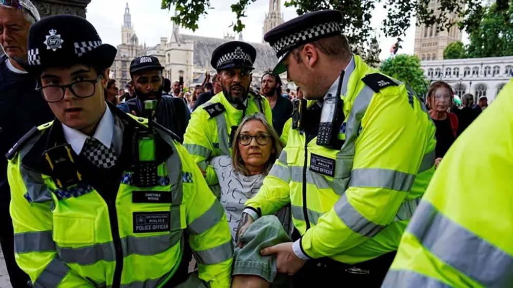 बेलायतमा ‘प्यालेस्टाइन एक्सन’ अभियानका ४२५ भन्दा बढी पक्राउ