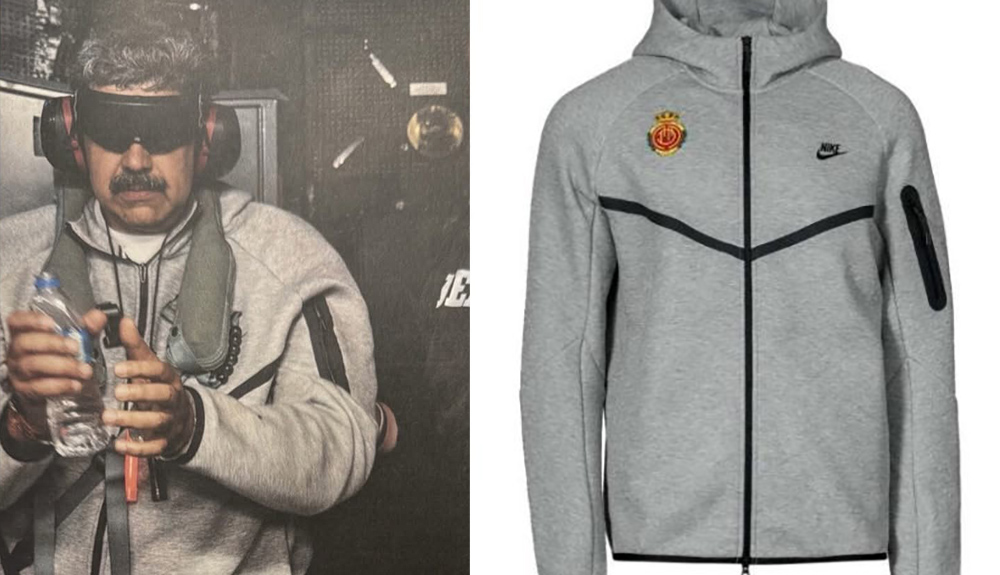 मादुरोको तस्बीर भराइल हुदा नाइकेलाई फाइदा, ट्रयाकसुट स्कट सकियो !