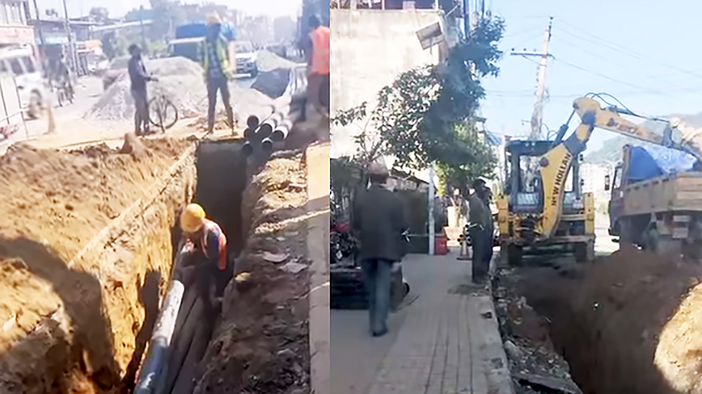 पोखरा महानगरमा विद्युत तार भूमिगत गर्ने कार्य ५६ प्रतिशत सम्पन्न