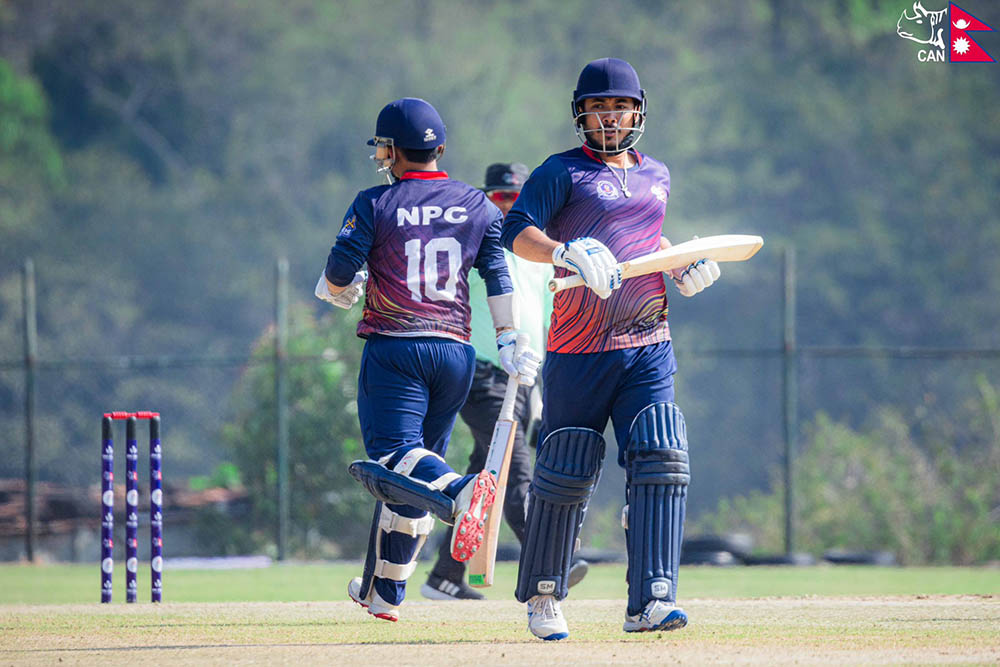 पुलिस क्लबले एपीएफलाई दियो ३५६ रनको विशाल लक्ष्य