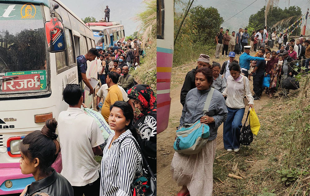 बीपी राजमार्गमा अलपत्र यात्रुहरूको उद्धार
