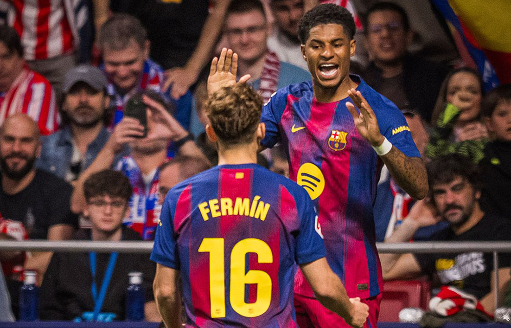 राशफोर्ड र लेवानडोस्कीको गोलमा बार्सिलोना विजयी