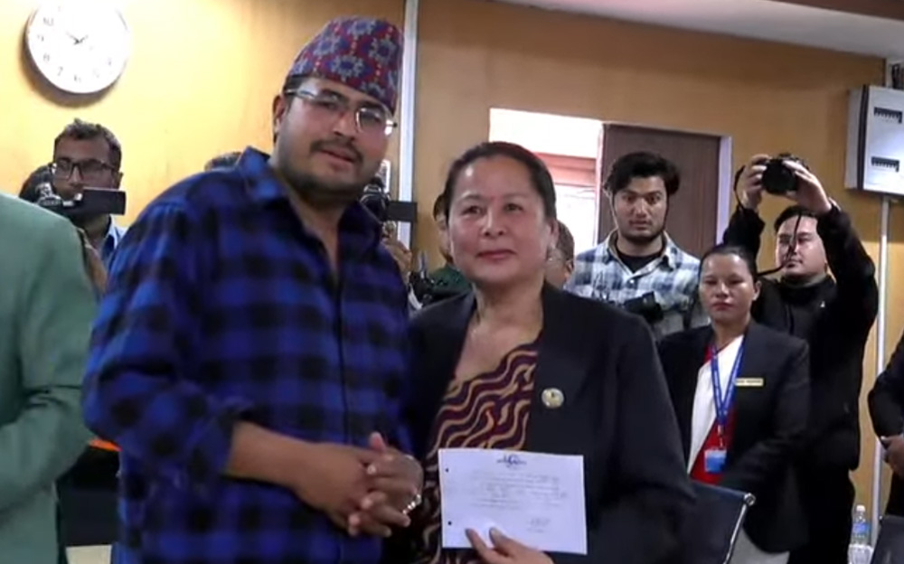 राप्रपाबाट उपसभामुखमा सरस्वती लामाको उम्मेदवार दर्ता